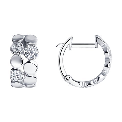 Серьги SOKOLOV - Серебро 925, Фианит (арт. 94020206)