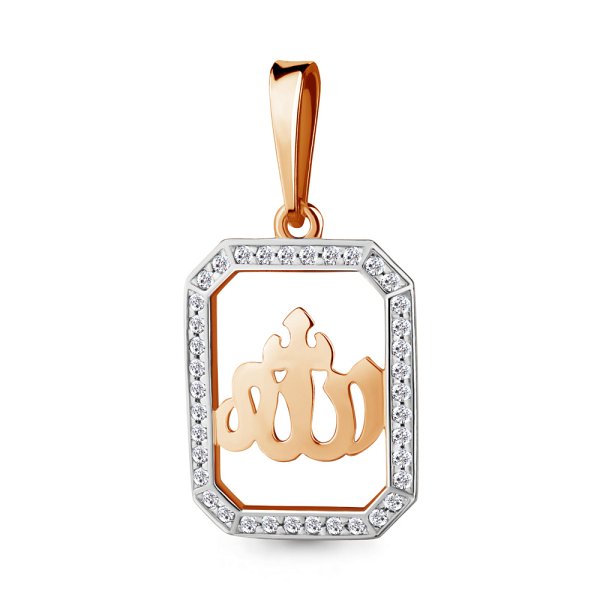 Подвеска Аквамарин - Золото 585, Фианит (арт. 21109А.1)