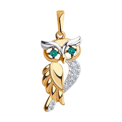 Подвеска SOKOLOV - Золото 585, Фианит (арт. 035632)