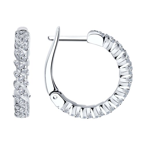 Серьги SOKOLOV - Серебро 925, Фианит (арт. 94025712)