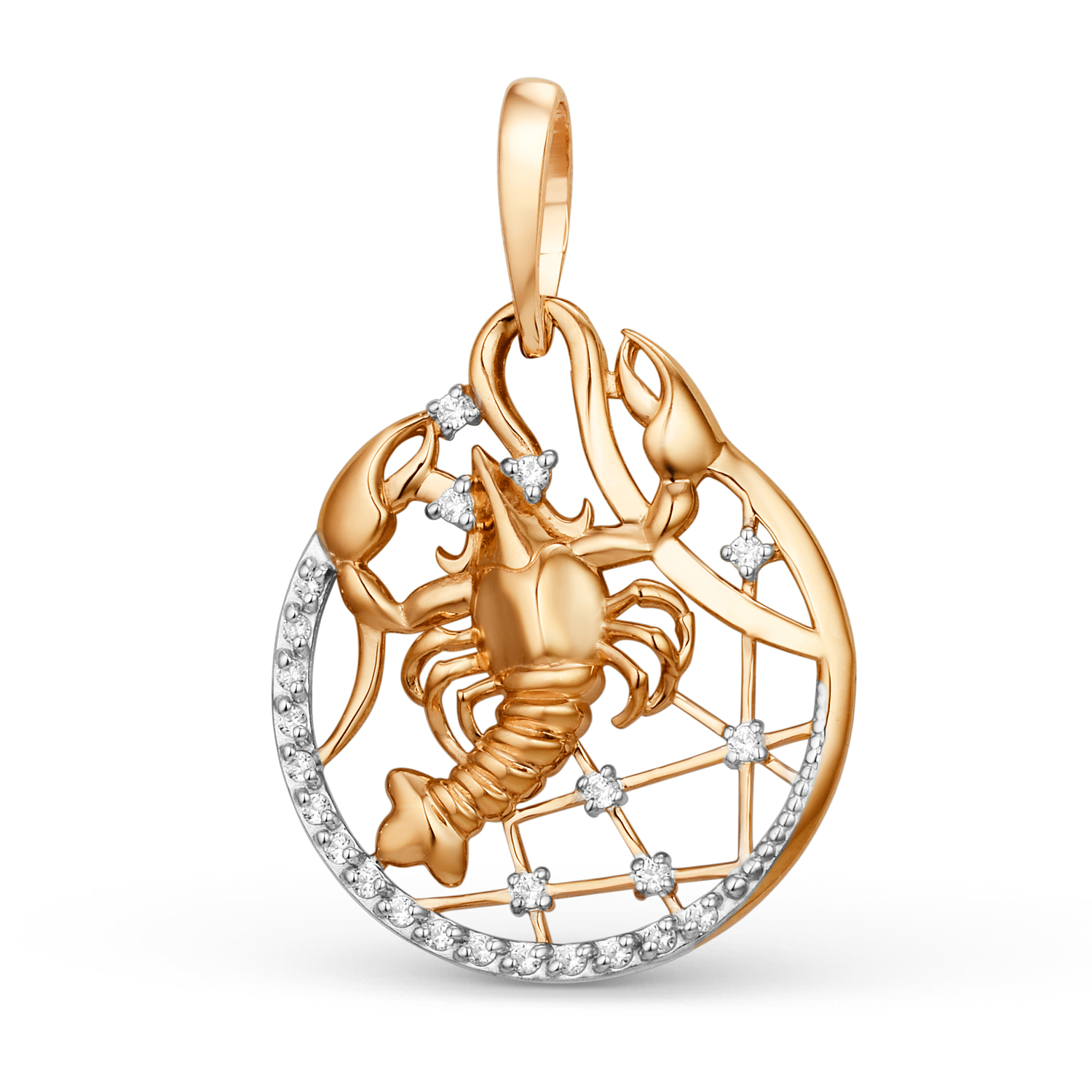 Подвеска ЮФ Династия - Золото 375, Фианит (арт. 101158-5102)