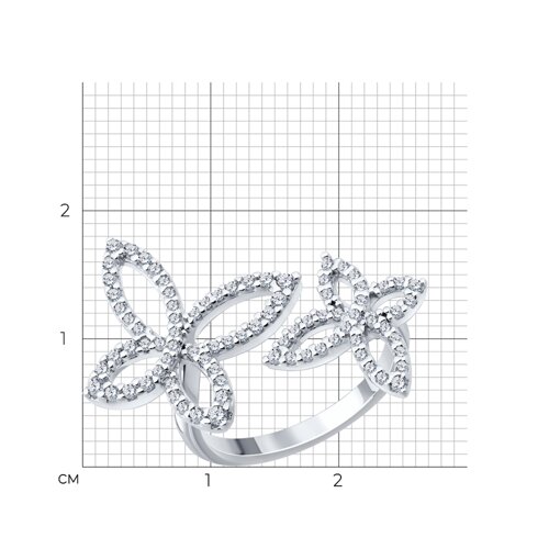 Кольцо SOKOLOV - Серебро 925, Фианит (арт. 94014983)