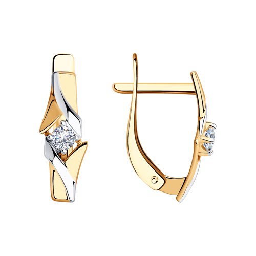 Серьги SOKOLOV - Золото 585, Фианит (арт. 027311)