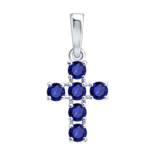 Подвеска SOKOLOV - Серебро 925, Сапфир (арт. 62030015)