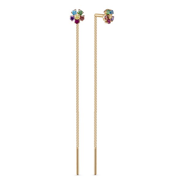 Серьги Иллада - Серебро 925, Фианит (арт. сп140084-1)