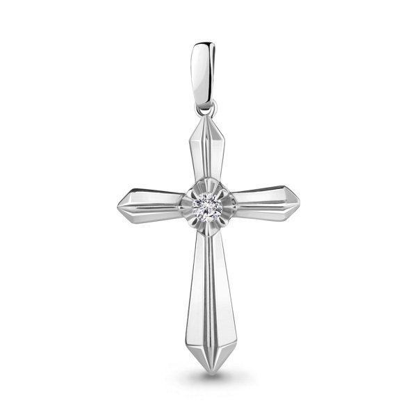 Подвеска Аквамарин - Серебро 925, Фианит (арт. 24201А.5)