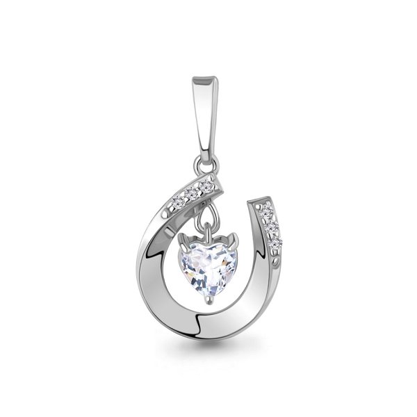 Подвеска Аквамарин - Серебро 925, Фианит (арт. 24740А.5)