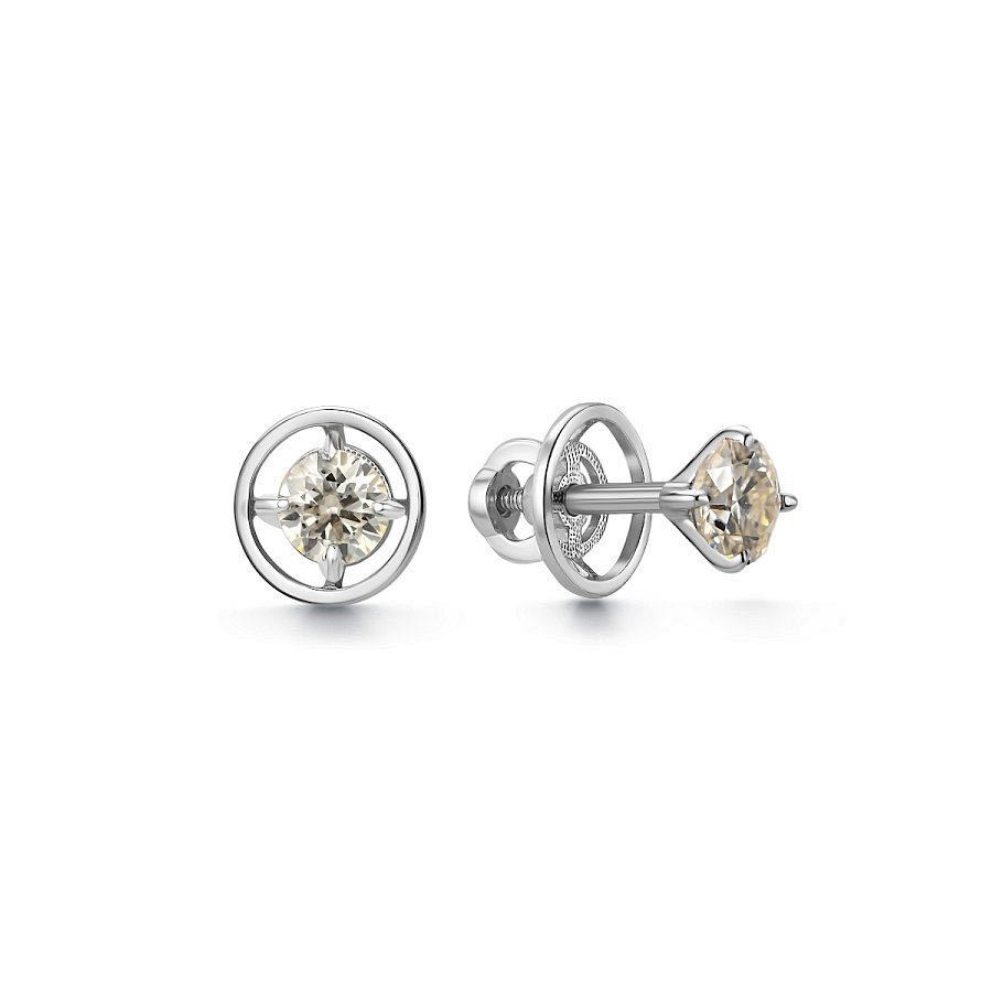 Серьги Дар - Серебро 925, Синтетический муассанит (арт. С-2450рс1620)