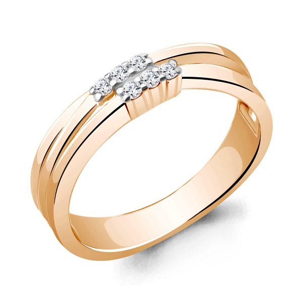 Кольцо Аквамарин - Серебро 925, Фианит (арт. 67296А.6)