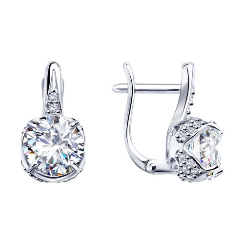 Серьги SOKOLOV - Серебро 925, Фианит (арт. 94023250)