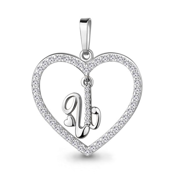 Подвеска Аквамарин - Серебро 925, Фианит (арт. 24690А.5)