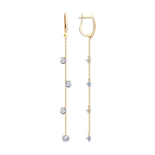 Серьги SOKOLOV - Серебро 925, Фианит (арт. 93021063)