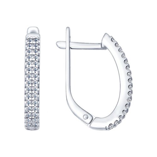 Серьги SOKOLOV - Серебро 925, Фианит (арт. 94021767)