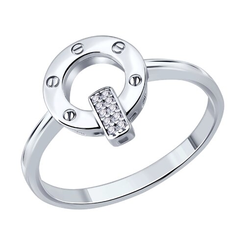 Кольцо SOKOLOV - Серебро 925, Фианит (арт. 94014907-91)