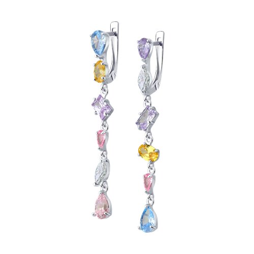 Серьги SOKOLOV - Серебро 925, Фианит (арт. 94026619)