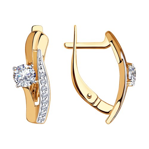 Серьги SOKOLOV - Золото 375, Фианит (арт. 028427-4)