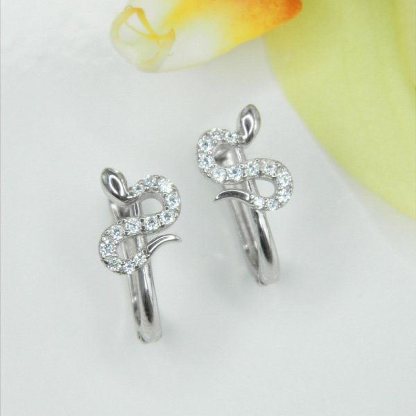 Серьги Галатея - Серебро 925, Фианит (арт. 3586.1)