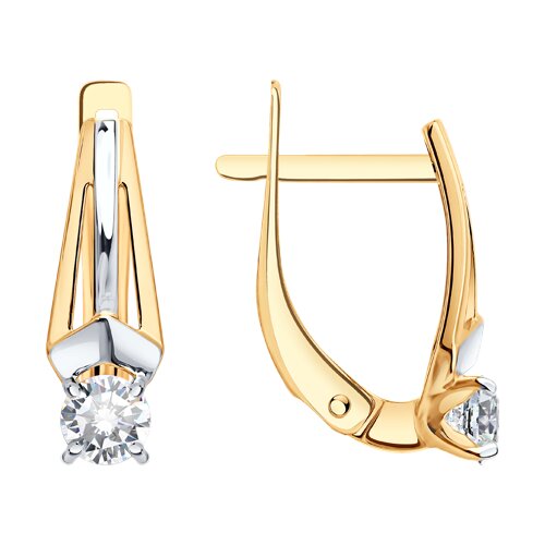 Серьги SOKOLOV - Золото 585, Фианит (арт. 0200797)