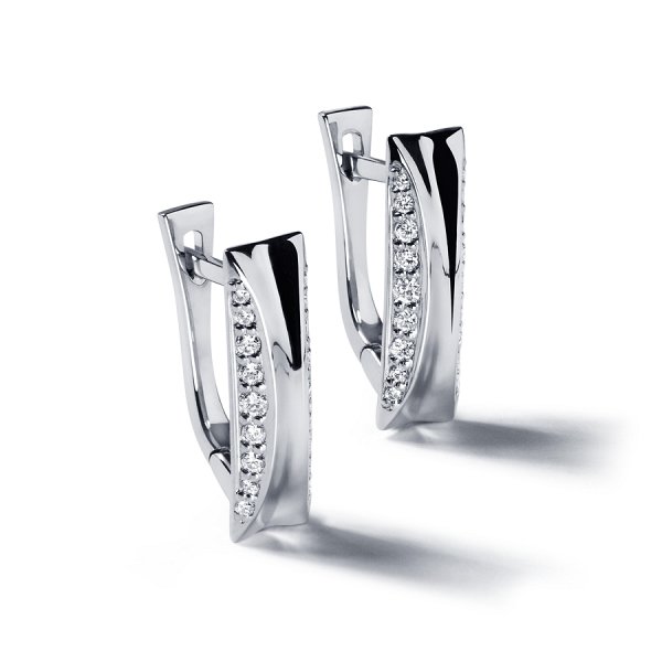 Серьги Platinum Lab. - Платина 950 (арт. ПС-286-01)