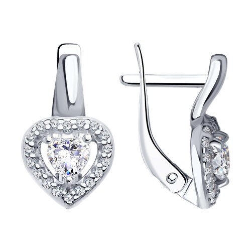 Серьги SOKOLOV - Серебро 925, Swarovski (арт. 89020060)