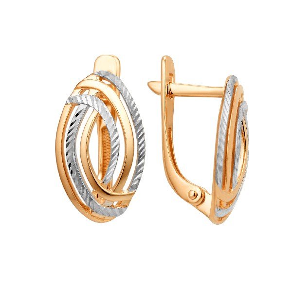 Серьги ЮФ Династия - Золото 585 (арт. 001792-1012)