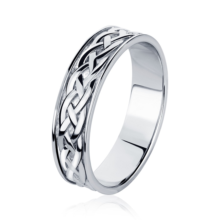 Кольцо Platinum Lab. - Платина 950, Сапфир белый (арт. ПК-126-01)