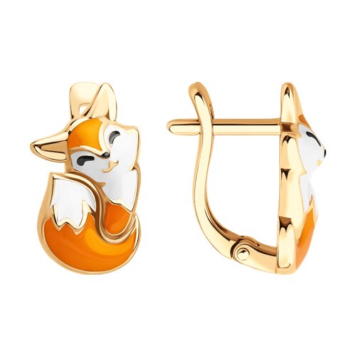 Серьги SOKOLOV - Серебро 925, Эмаль (арт. 93022444)