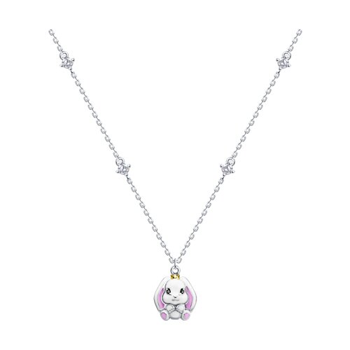 Колье SOKOLOV - Серебро 925, Фианит, Эмаль (арт. 94071241)