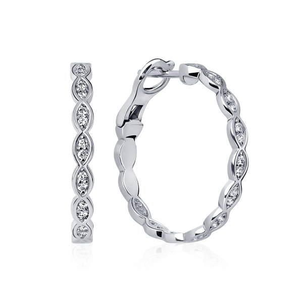 Серьги Platinum Lab. - Платина 950 (арт. ПС-142-02)