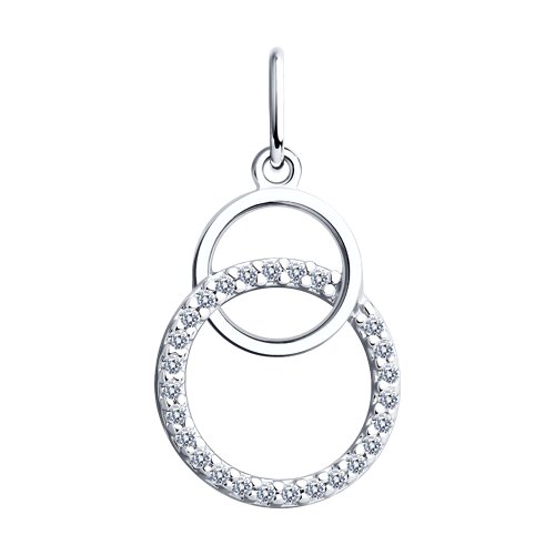 Подвеска SOKOLOV - Серебро 925, Фианит (арт. 94032906)