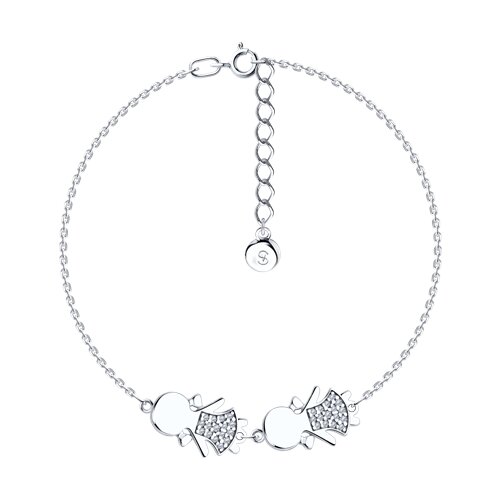 Браслет SOKOLOV - Серебро 925, Фианит (арт. 94051009)