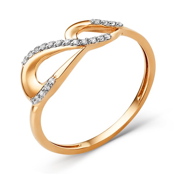 Кольцо ЮФ Династия - Золото 375, Фианит (арт. 001971-5102)