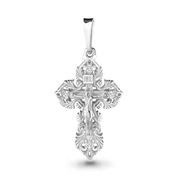 Подвеска Аквамарин - Серебро 925, Фианит (арт. 20483А.5)