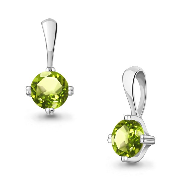 Подвеска Аквамарин - Серебро 925, Хризолит (арт. 2502807.5)