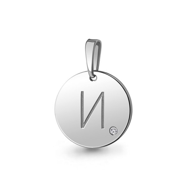 Подвеска Аквамарин - Серебро 925, Фианит (арт. 24601.5)