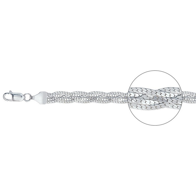 Браслет Красцветмет - Серебро 925 (арт. НБ22-008-3#0.40)