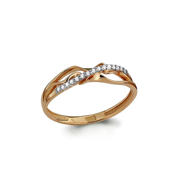 Кольцо Аквамарин - Золото 375, Фианит (арт. 62993А.8)