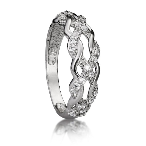 Кольцо Галатея - Серебро 925, Фианит (арт. 2636.1)