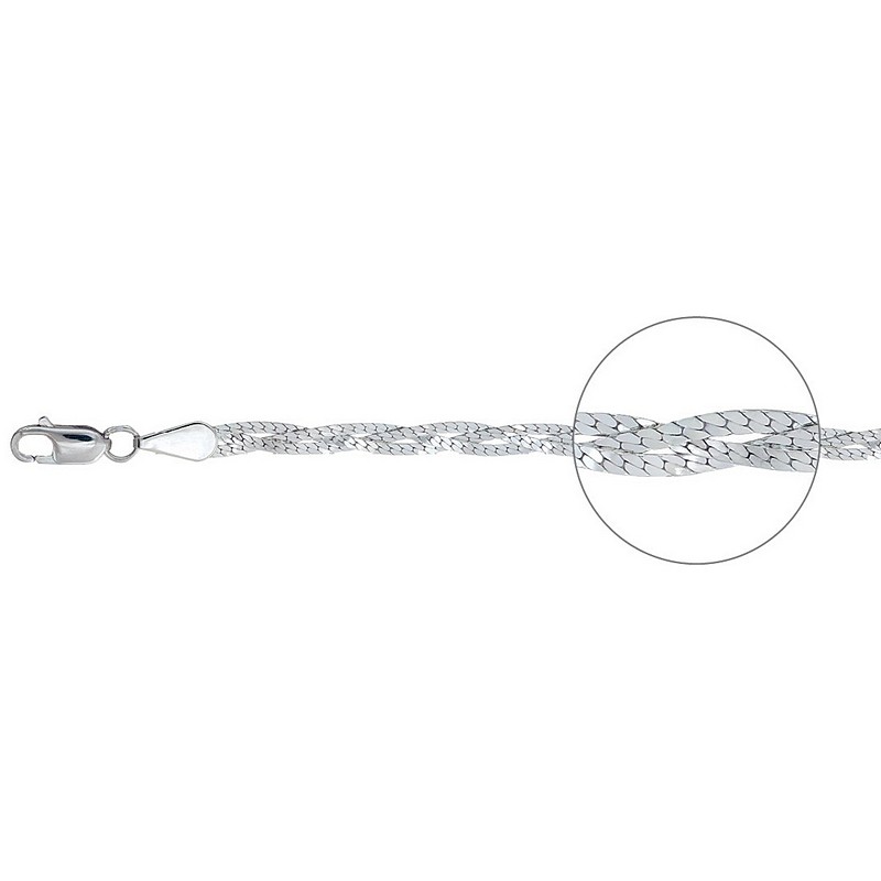 Браслет Красцветмет - Серебро 925 (арт. НБ22-007-3#0.40)