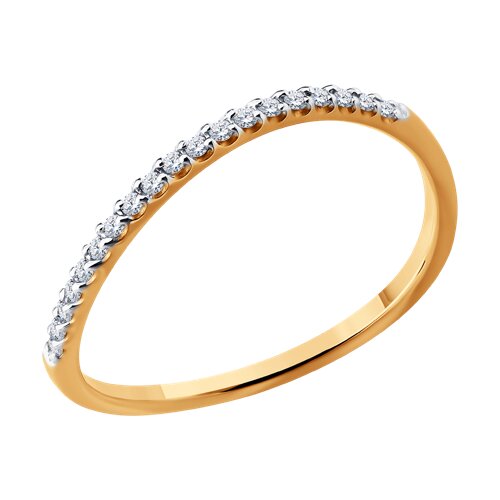 Кольцо SOKOLOV - Золото 585, Фианит (арт. 019627)