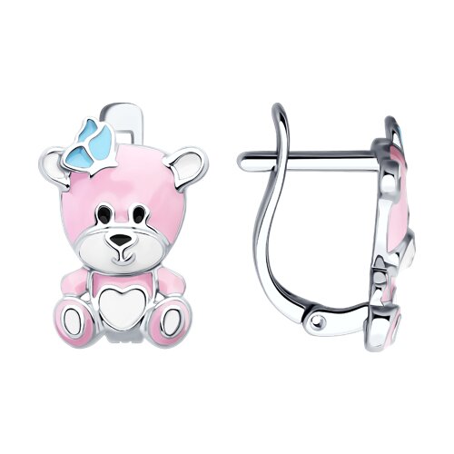 Серьги SOKOLOV - Серебро 925, Эмаль (арт. 94026769)