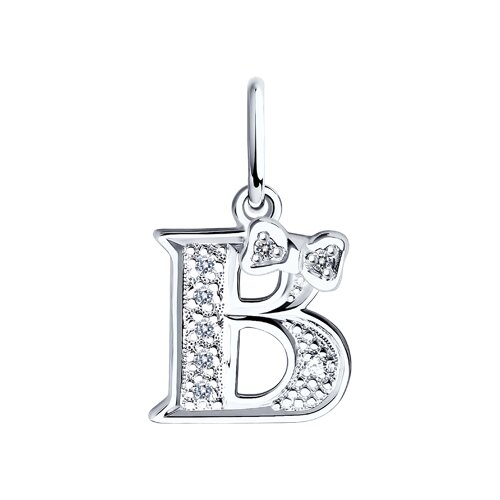 Подвеска SOKOLOV - Серебро 925, Фианит (арт. 94030472)