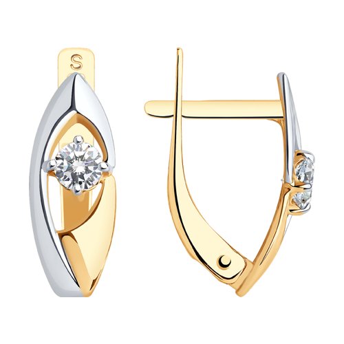 Серьги SOKOLOV - Золото 375, Фианит (арт. 027309-4)