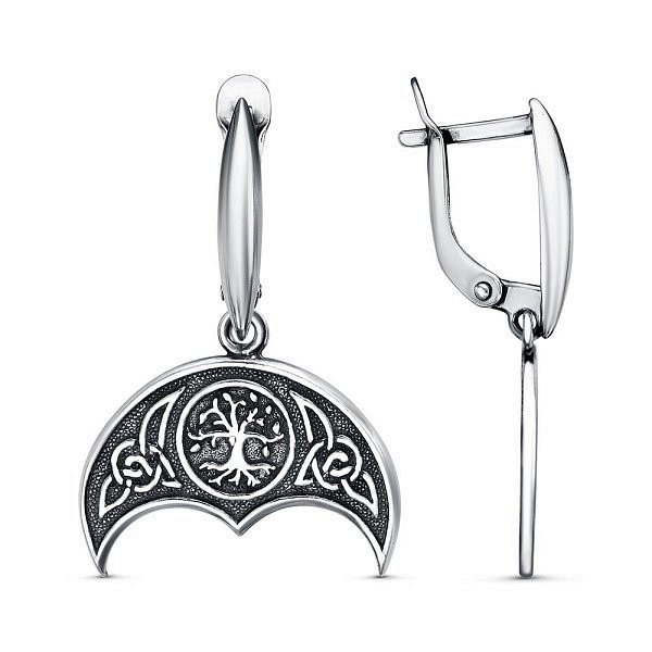 Серьги Красная пресня - Серебро 925 (арт. 33015516)