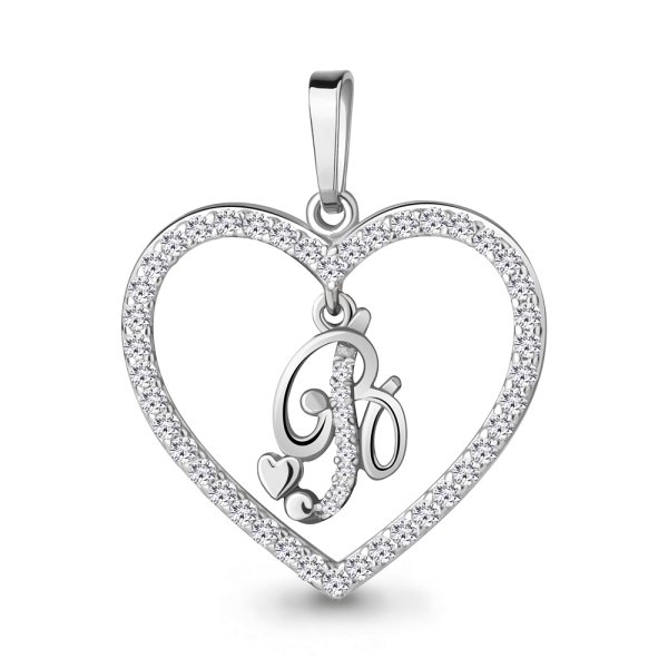 Подвеска Аквамарин - Серебро 925, Фианит (арт. 24684А.5)