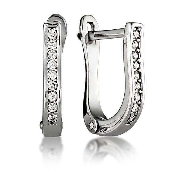 Серьги Галатея - Серебро 925, Фианит (арт. 3382.1S)