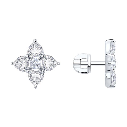 Серьги SOKOLOV - Серебро 925, Фианит (арт. 94026872)