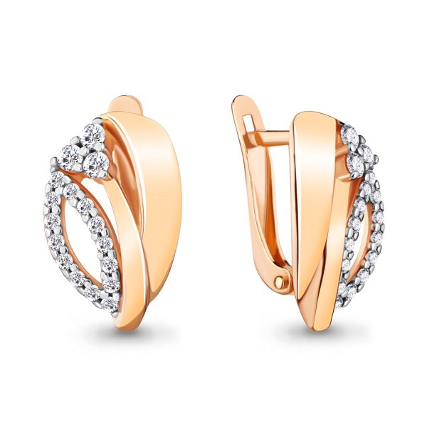 Серьги Аквамарин - Серебро 925, Фианит (арт. 48304А.6)