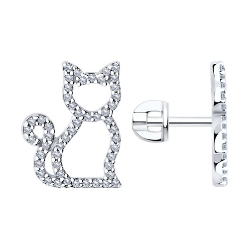 Серьги SOKOLOV - Серебро 925, Фианит (арт. 94026041)