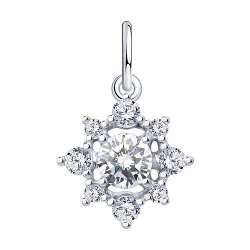 Подвеска SOKOLOV - Серебро 925, Фианит (арт. 94031865)